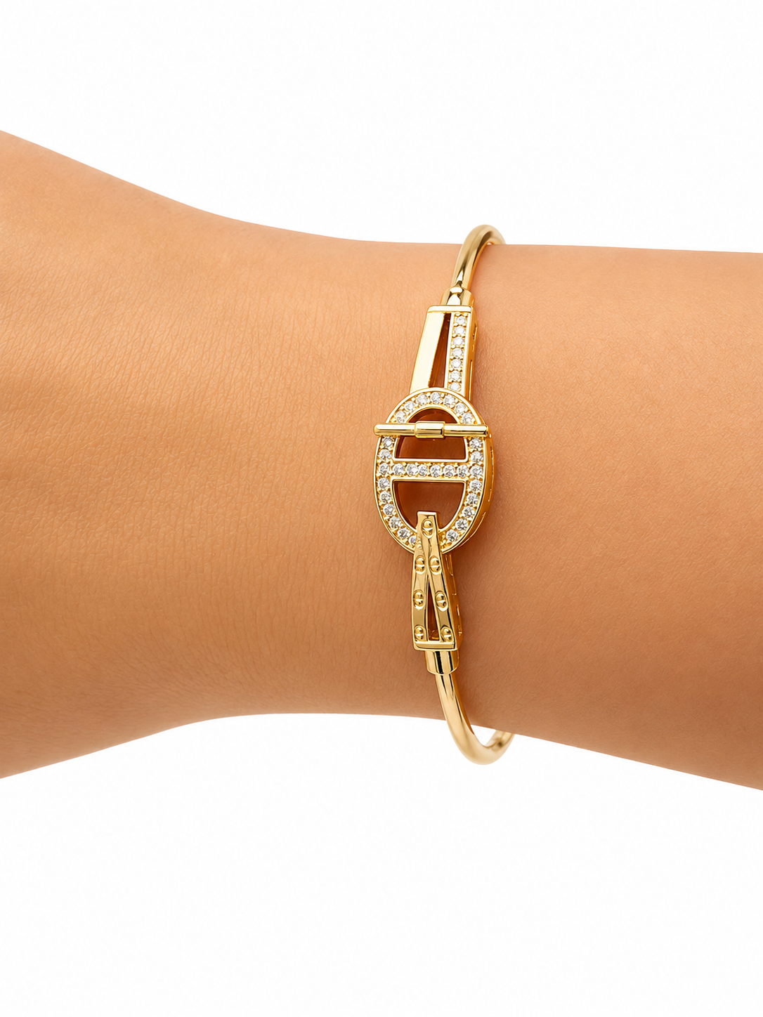 Sparkling Pavé D-Link Bangle