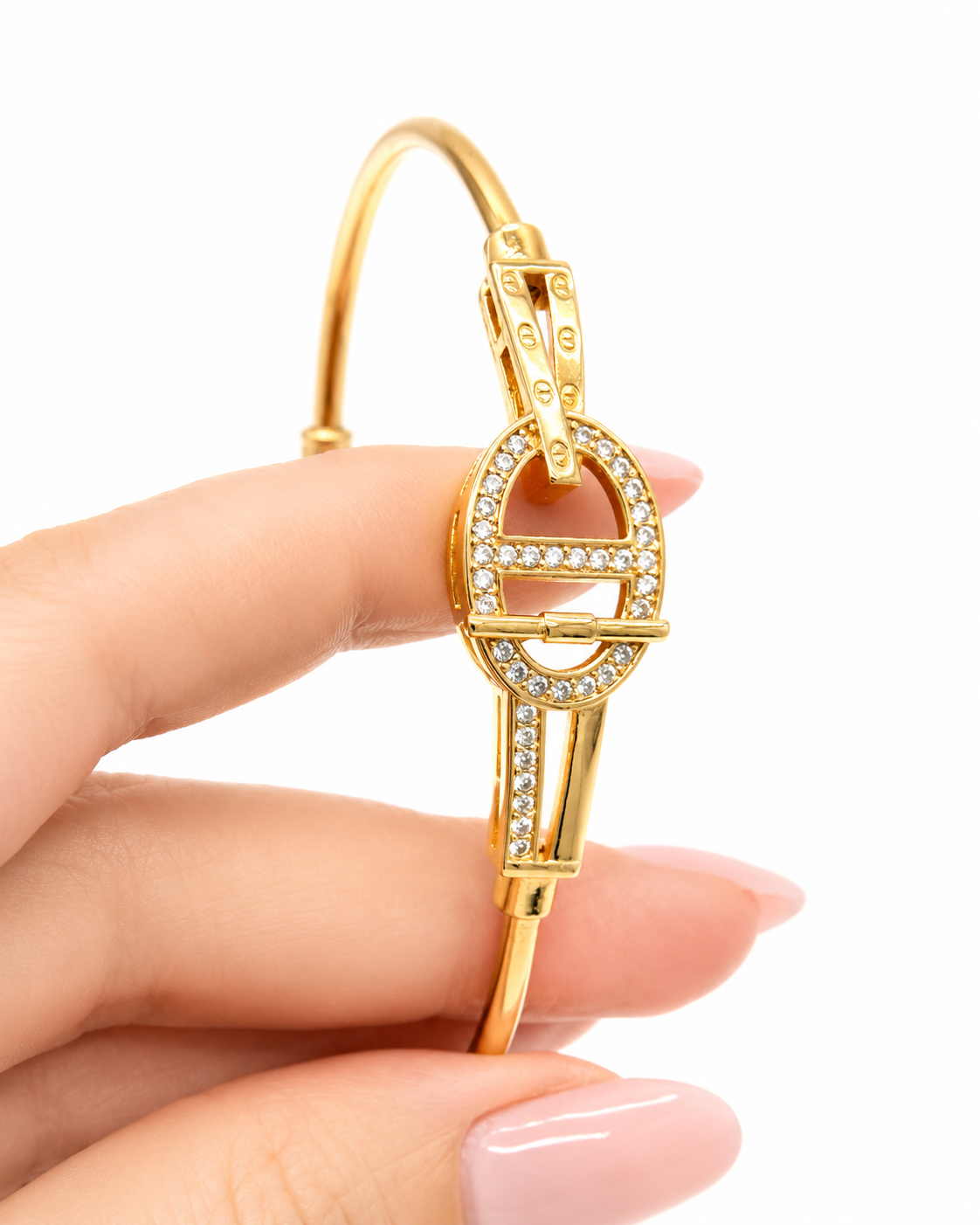 Sparkling Pavé D-Link Bangle