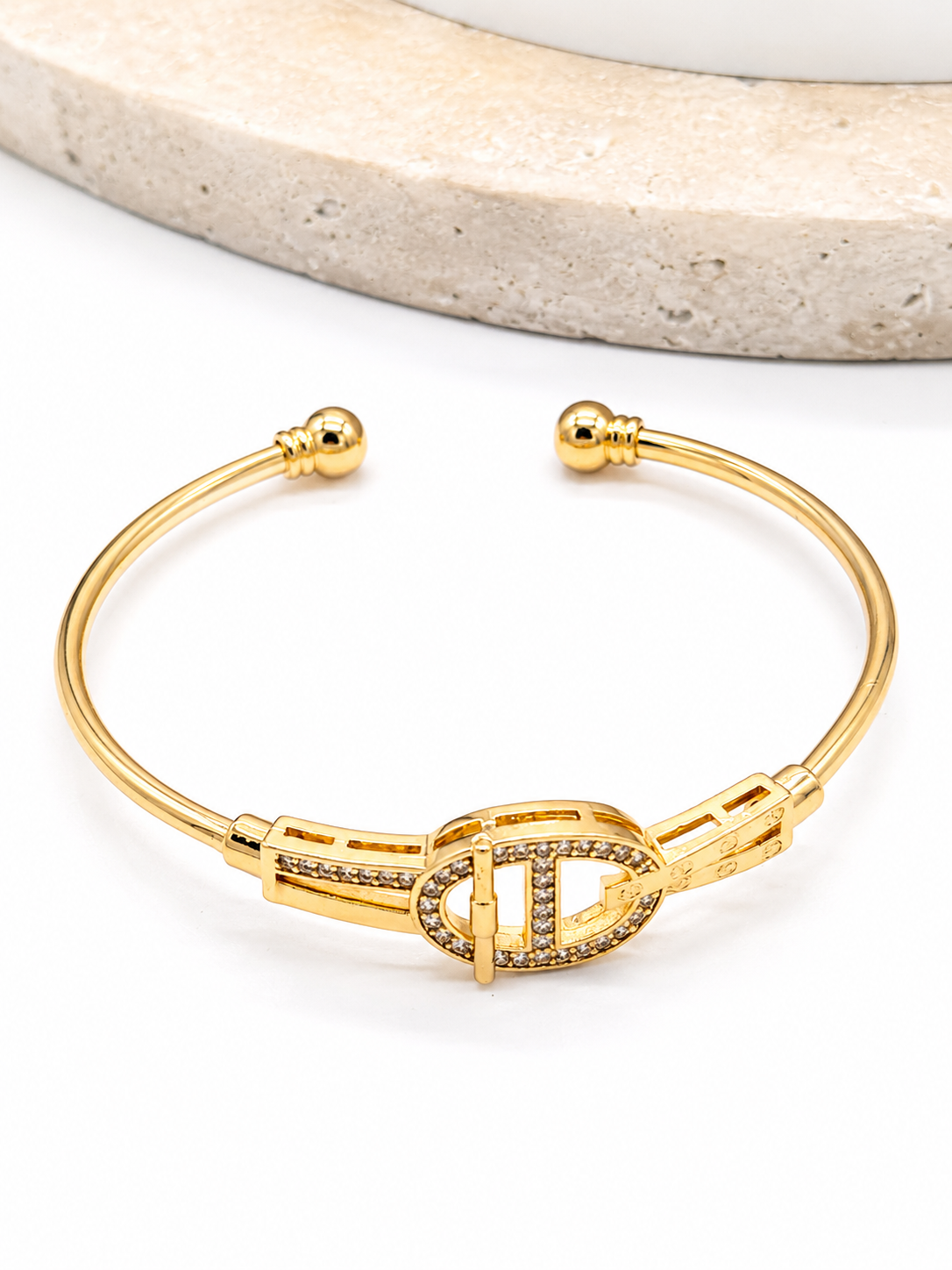 Sparkling Pavé D-Link Bangle