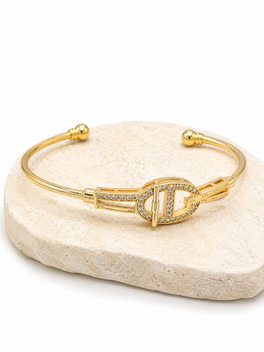 Sparkling Pavé D-Link Bangle